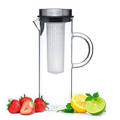 Glass Pitcher with Fruit Infuser