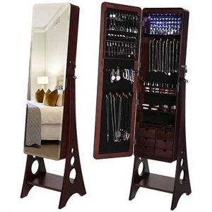 Jewelry Cabinet with Mirror
