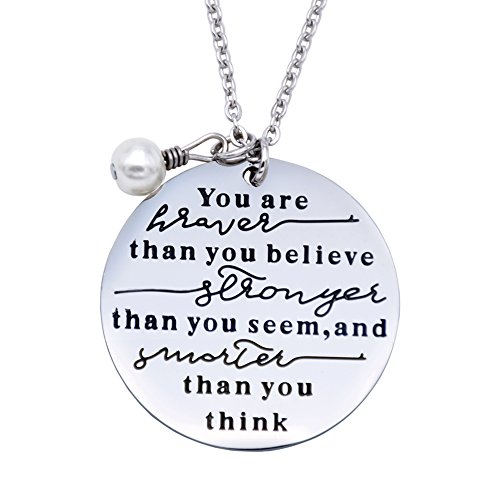 Always Remember You are Braver Than You Believe Necklace