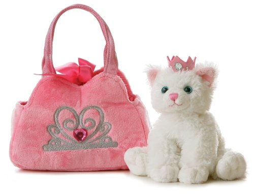 Aurora World Fancy Pals Plush Princess Kitten Purse Pet Carrier