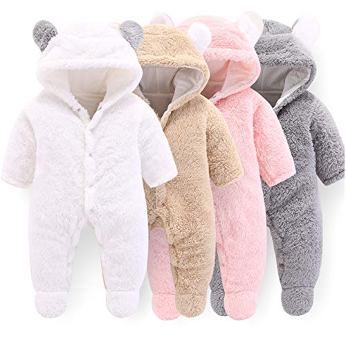 Baby Fleece Hooded Jumpsuit