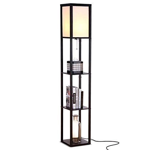 Brightech Maxwell LED Shelf Floor Lamp