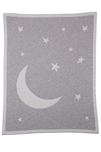 Cashmere Moon and Stars Baby Blanket