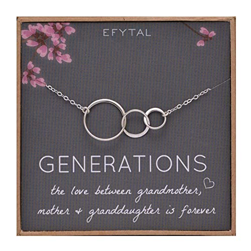 EFYTAL Generations Necklace Sterling Silver representing Grandma