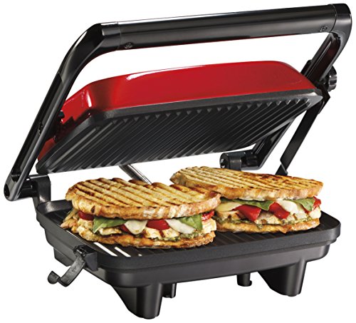 Electric Panini Press With Locking Lid