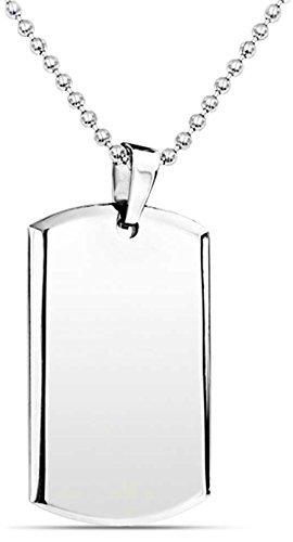 Engravable Dog Tag Necklace