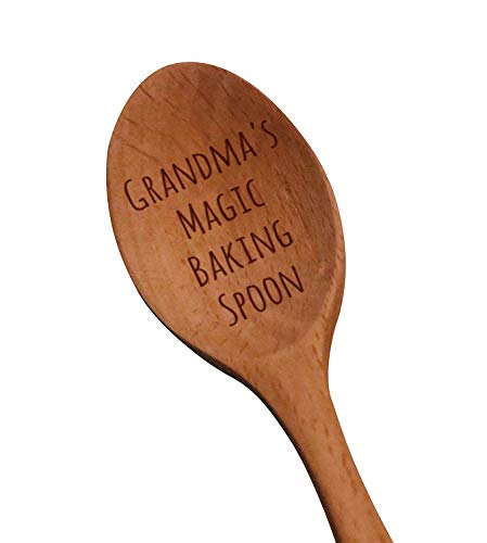 Laser Engraved Grandma’s Magic Baking Spoon Wooden Spoon