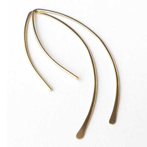 Minimalist Gold Filled Threader Earrings