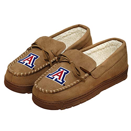 NCAA Mens College Team Logo Moccasin Slippers