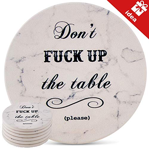 Novelty drinks coasters