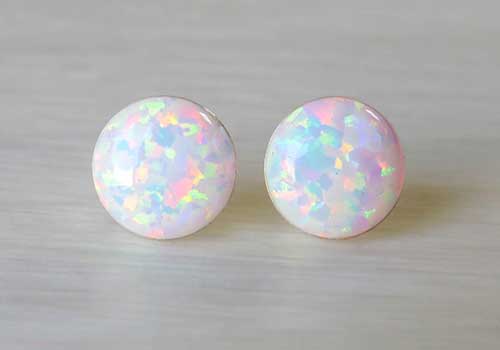 Opal Stud Earrings