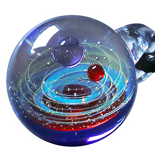 Original Hand Blown Galaxy Pendant Necklace