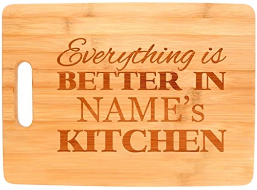 Personalized Big Rectangular Bamboo Cutting Board