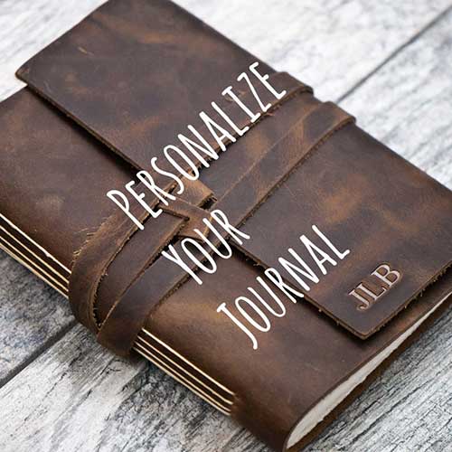 Personalized Premium Leather Journal or Sketchbook