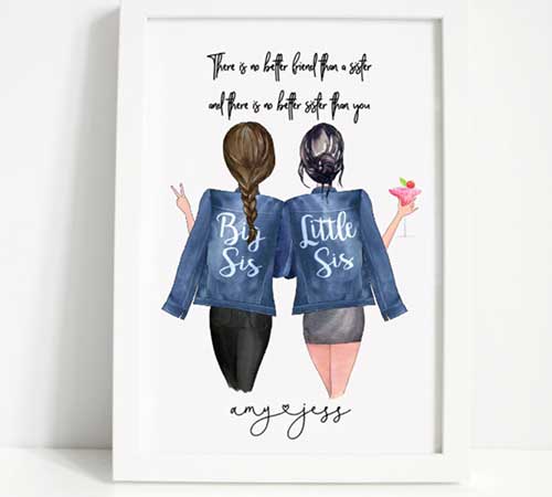 Personalized Sister Print