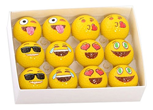 Professional 2-Ply Practice Emoji Golf Balls