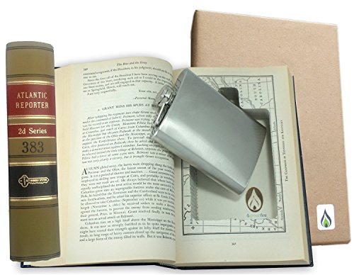 Recycled Law Book with Hidden Flask