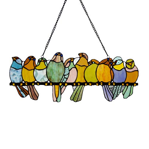 River Goods Stained Glass Birds Suncatcher