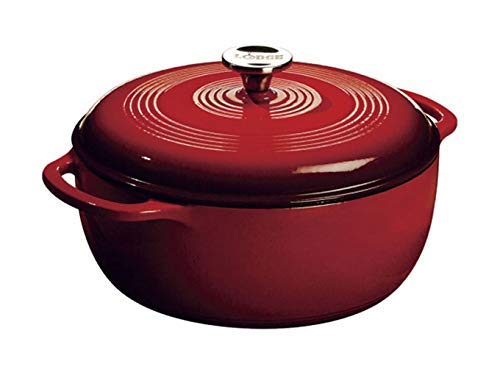 Six Quart Enameled Cast Iron Dutch Oven