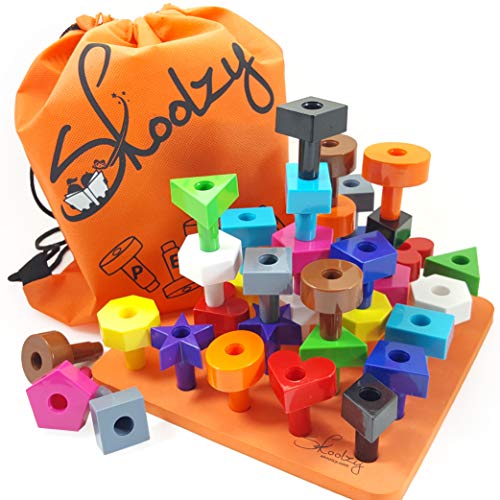 Skoolzy Peg Board Stacking Toy