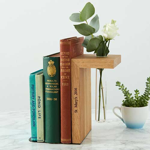 Solid Oak Personalised Bookend