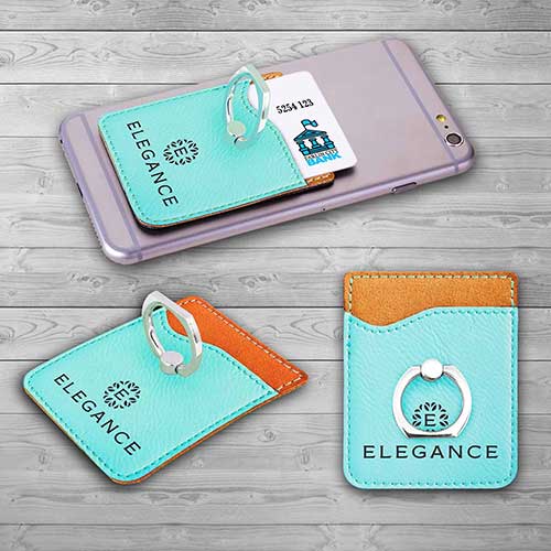 Cool Custom Phone Wallet with Ring Kickstand