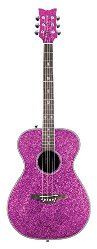 Daisy Rock Pink Sparkle Acoustic Guitar