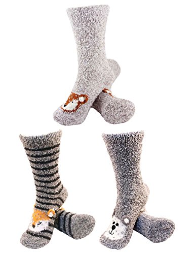 Fuzzy Animal Socks