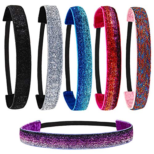 Glitter Elastic Headbands