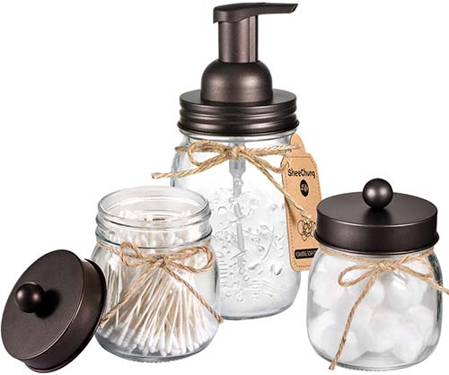 Jar Bathroom Accessories Set