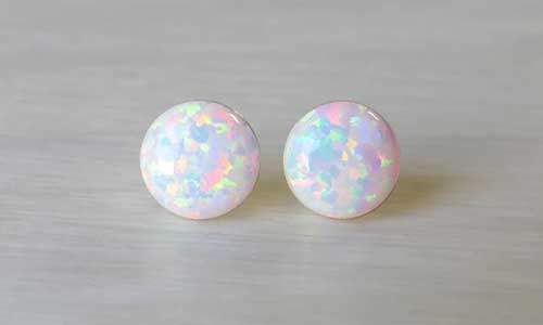 Opal Stud Earrings