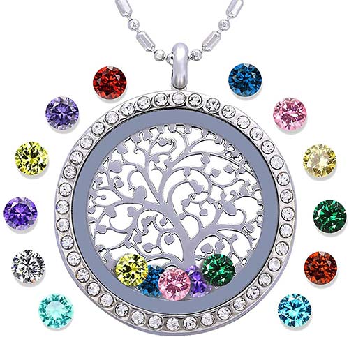 Tree of Life Birthstone Necklace