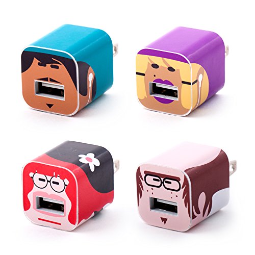 iPhone Charger Sticker Face Set