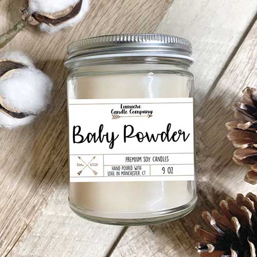 Baby Powder Scented Soy Candle