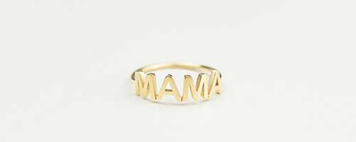 Custom Name Ring for New Mom