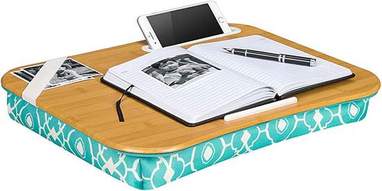 Designer Lap Desk with Phone Holder