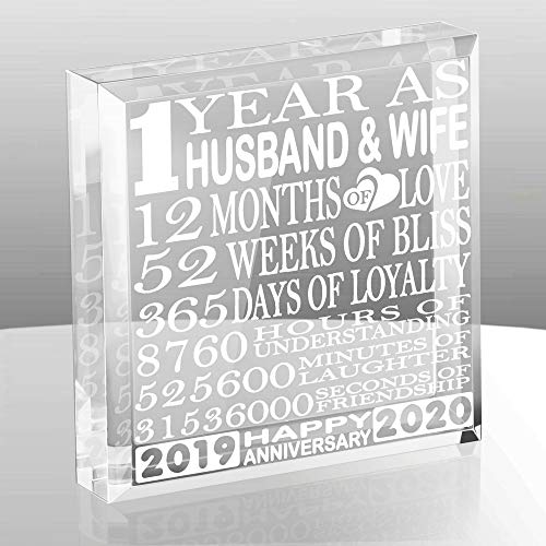 First Anniversary Paper Weight and Keepsake
