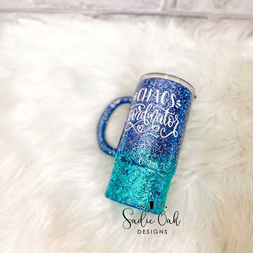 Glitter Tumbler for New Mom