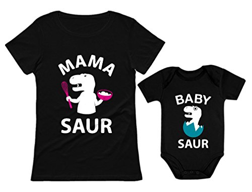 Mama Saur Baby Saur T-Rex Matching Outfit