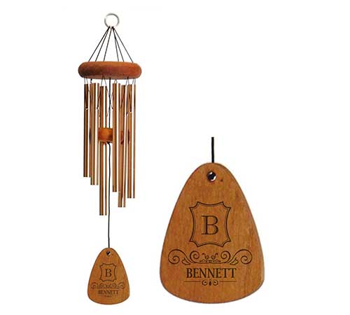 Monogrammed Wind Chimes