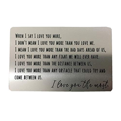 Personalized Engraved Metal Wallet Card