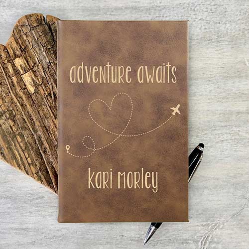 Personalized Leather Travel Journal