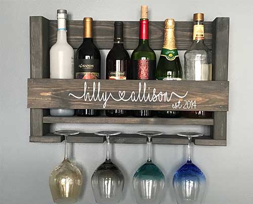 Personalized Wine Rack