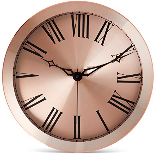 Rose Gold Metal Wall Clock