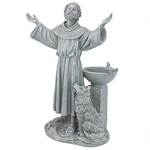 St. Francis Statue With Bird Feeder