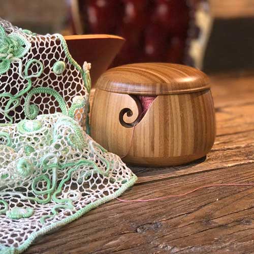 Wooden Yarn Bowl