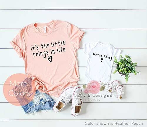 The little things Shirt Mommy and Baby