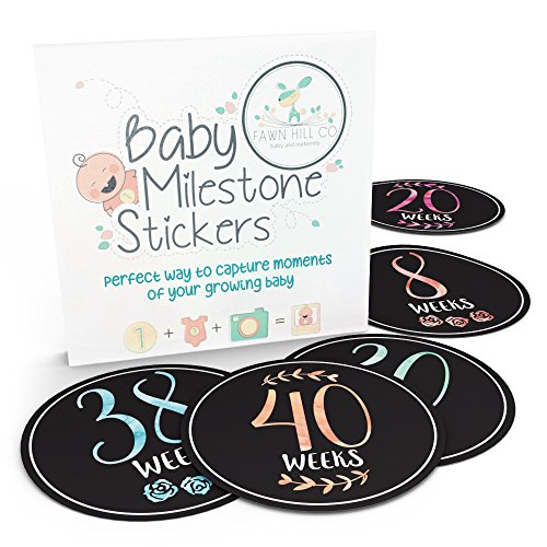 Belly Bump Baby Milestone Stickers