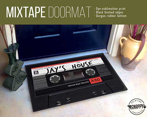 Cassette Tape Doormat