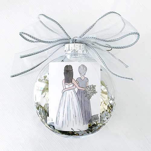 Custom Mother of the Bride Ornament